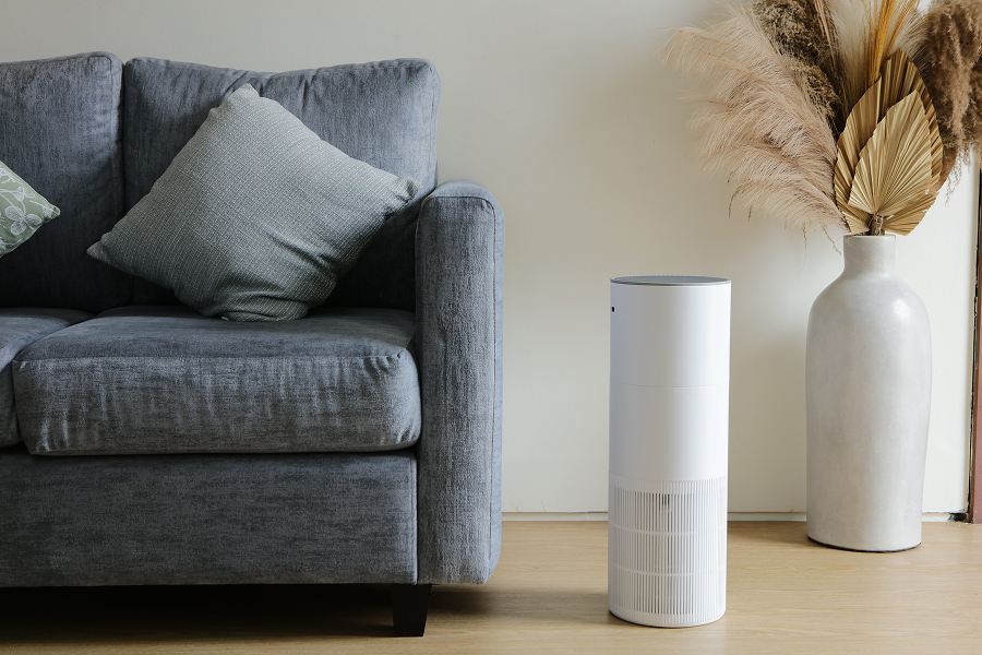 Clean indoor air in a modern home